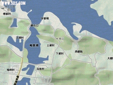 ３cm:1km的地形交通叠加图