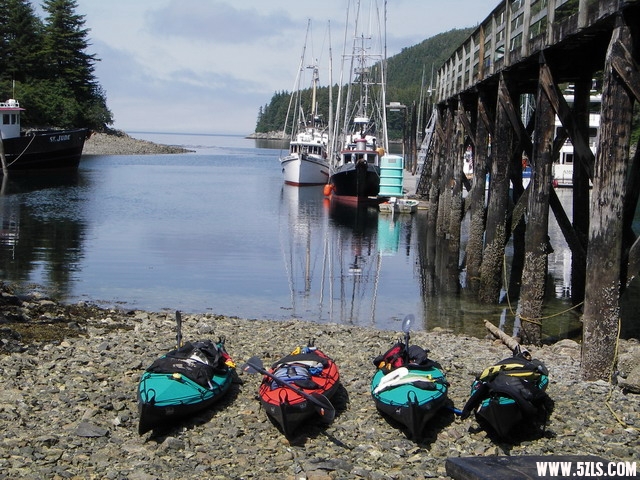 Chichagof - Kayaks at Elfin Cove.jpg