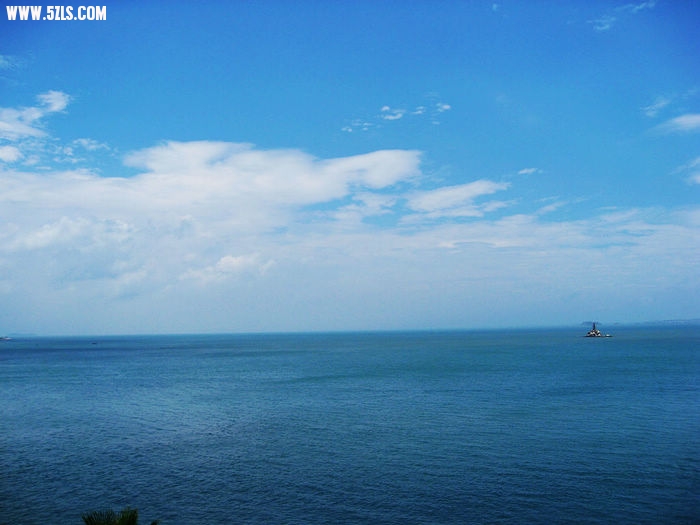 岛上观海