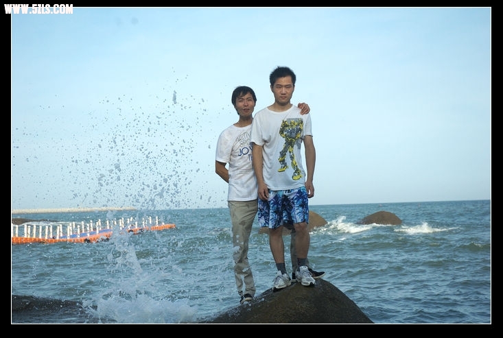 与海浪比