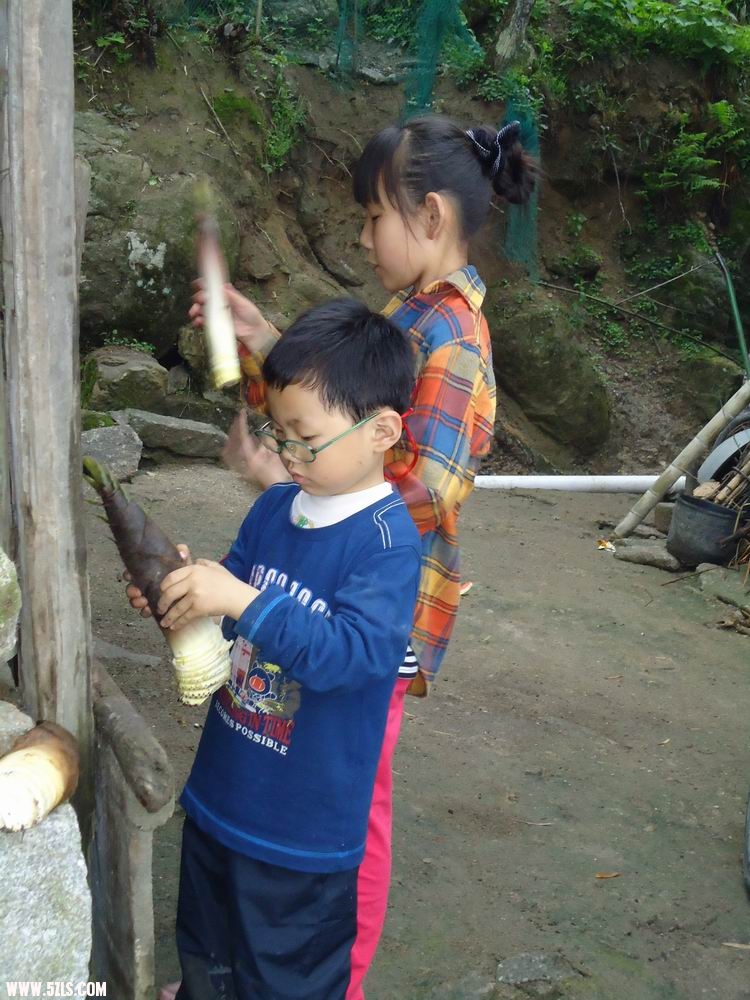 笋剥好了，就等鸡